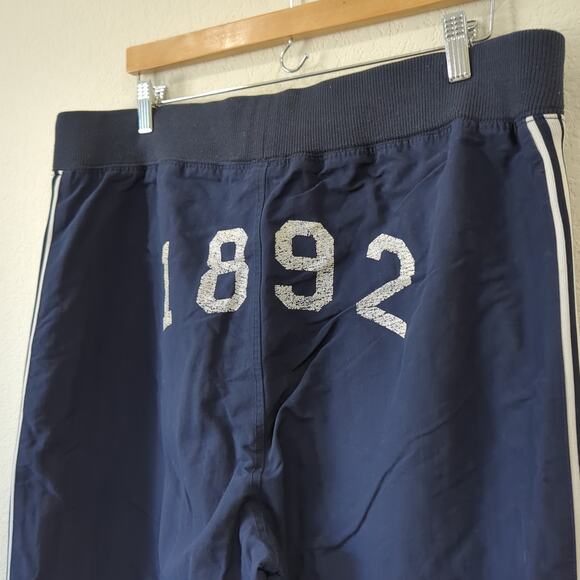 Vintage Abercrombie & Fitch 90s Y2K Track Pants Nsync Boy Band Nylon Swish Large - Picture 5 of 8